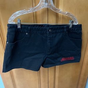 Harley Davidson ladies Sz 14 black shorts